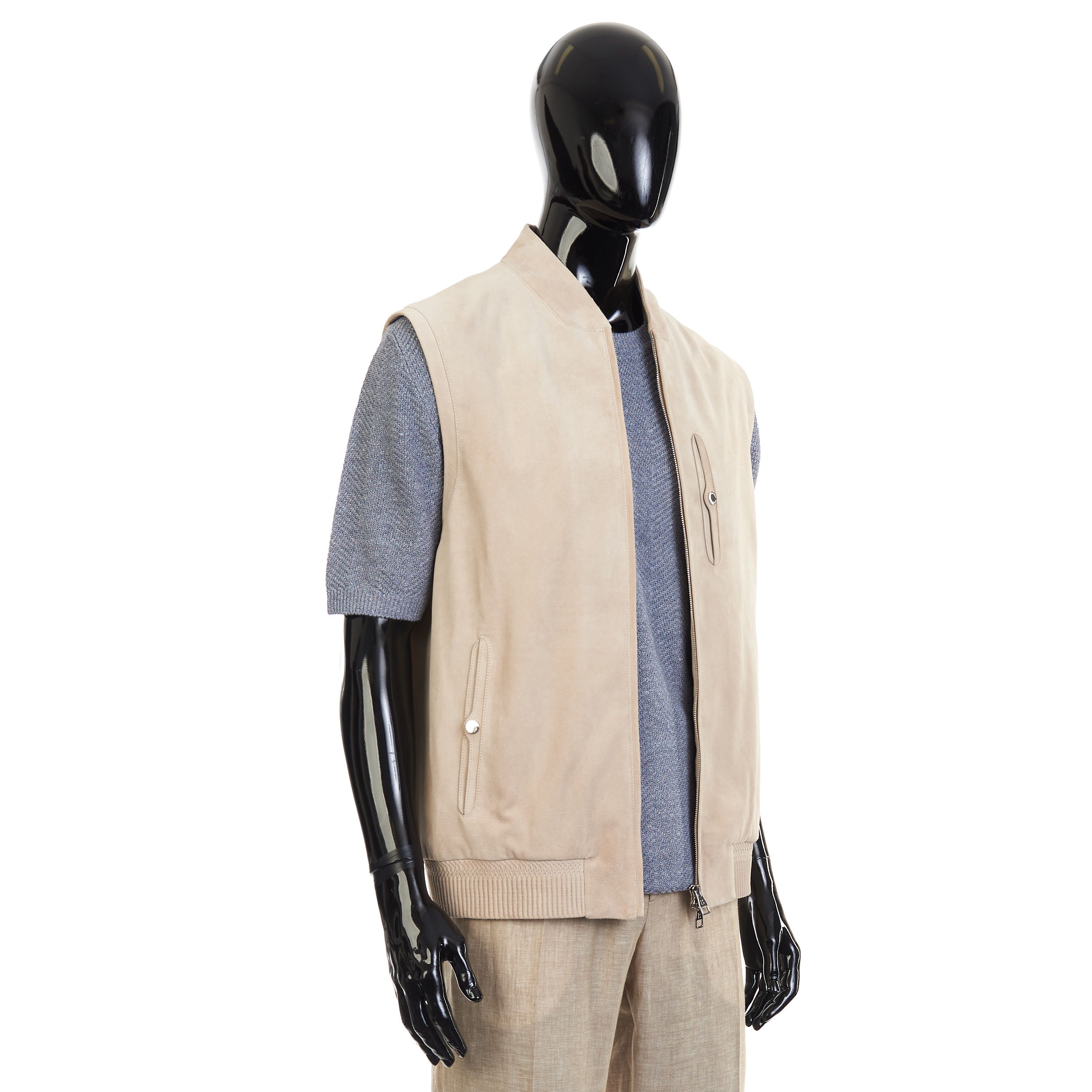 Other Brett Johnson Sand Brown Suede Gilet Vest Size US M / EU 48-50 / 2 - 4 Thumbnail