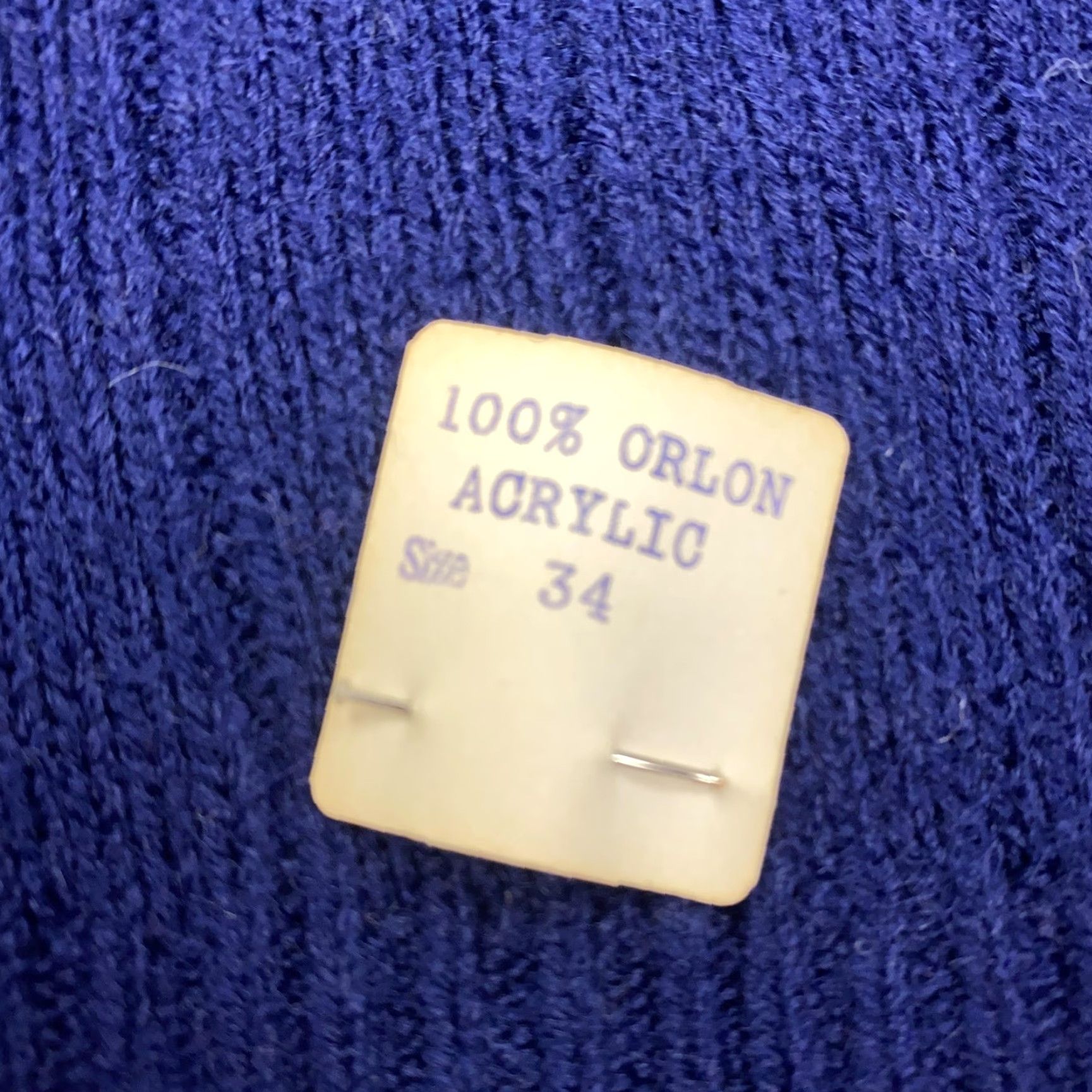 Vintage VINTAGE Bernice Sweater Shirt Womens 34 Blue Turtleneck Orlon Acrylic 60s Size XXS / US 00 / IT 34 - 3 Thumbnail
