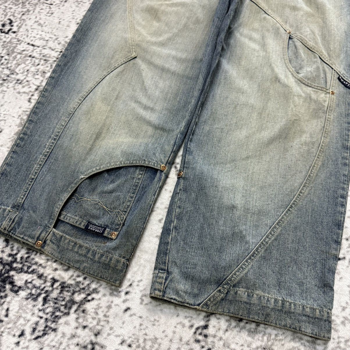 JNCO Y2K Vintage Den Em Jenz Crazy Paneled Baggy Jeans Size US 36 / EU 52 - 8 Thumbnail