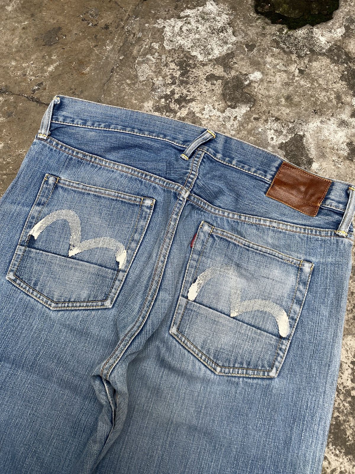 Evisu Evisu Faded Blue Straight Denim Pants Size US 36 / EU 52 - 3 Thumbnail