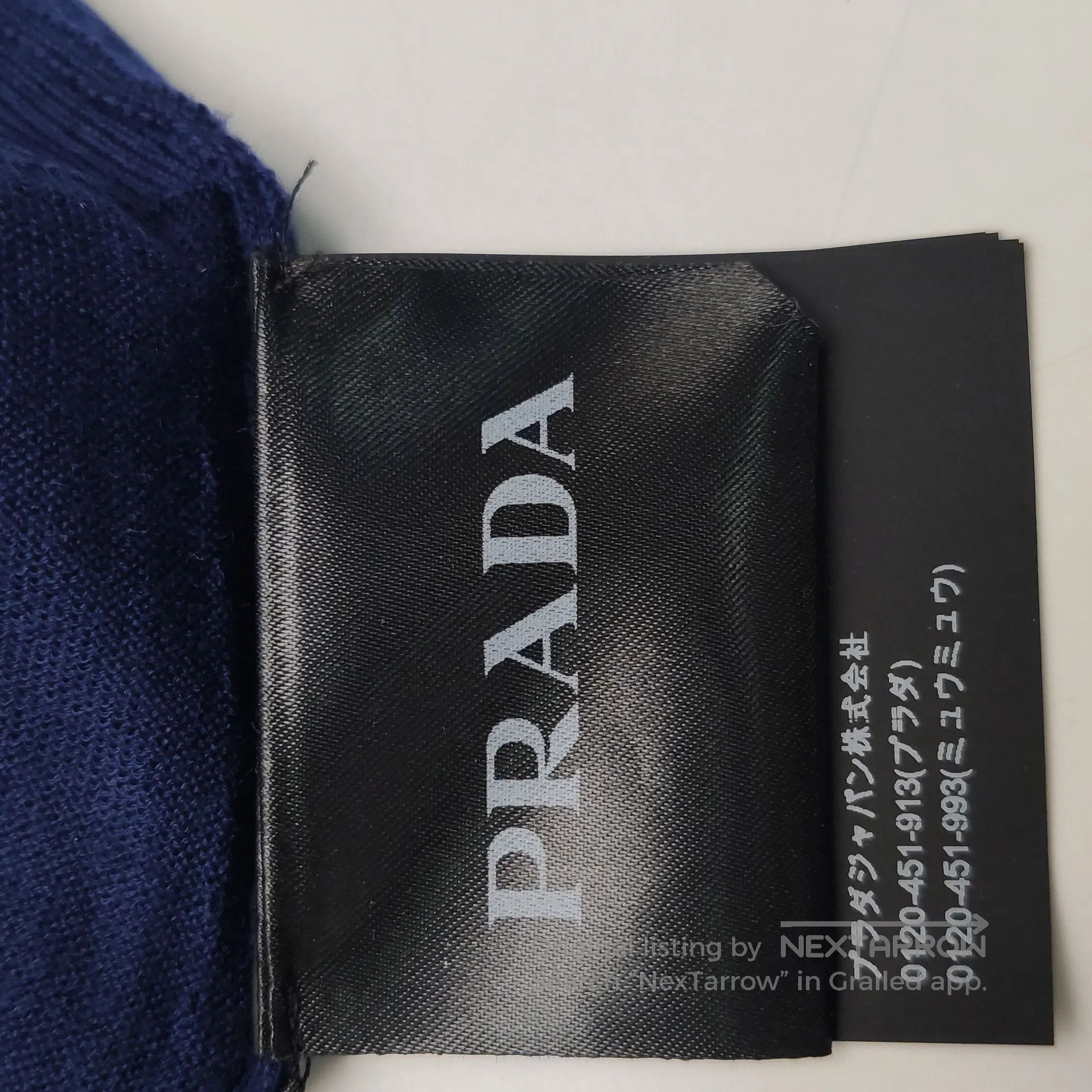 Prada Prada Logo Wool Knit Short Sleeve Top . Size L / US 10 / IT 46 - 9 Thumbnail