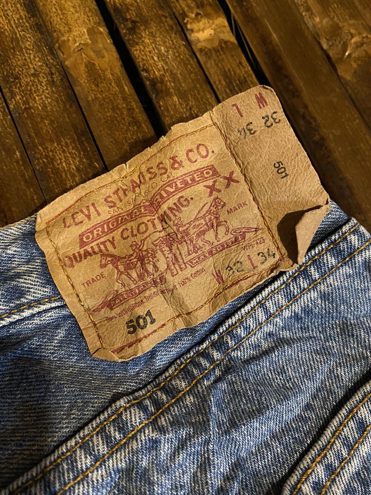 Japanese Brand × Levi's × Vintage LEVIS 501 DENIM PANTS Size US 29 - 11 Thumbnail