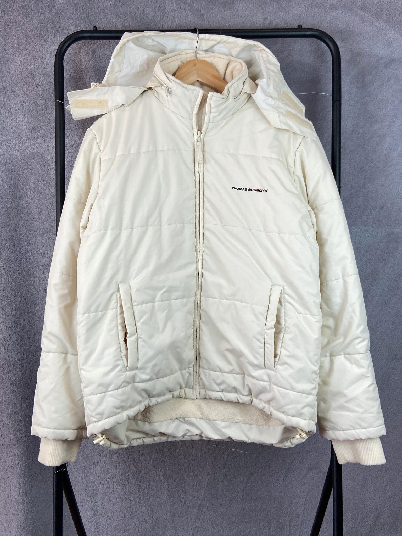 Burberry Jacket Thomas Burberry black mini logo patch vintage luxury Size US L / EU 52-54 / 3 - 1 Thumbnail