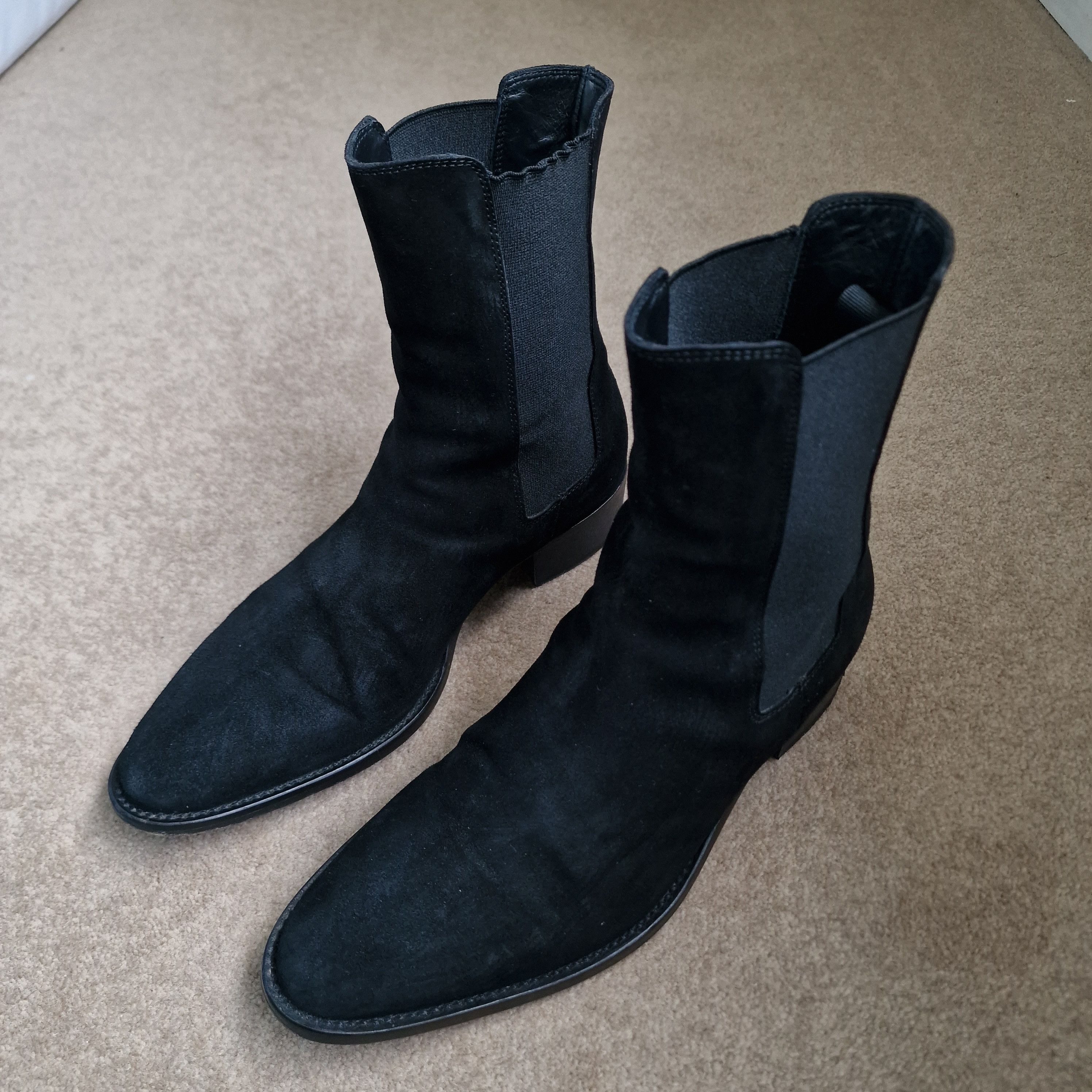 From The First AW18 Black Suede Chelsea 'Luca' Boots (41 EU) Size US 8 / EU 41 - 1 Thumbnail