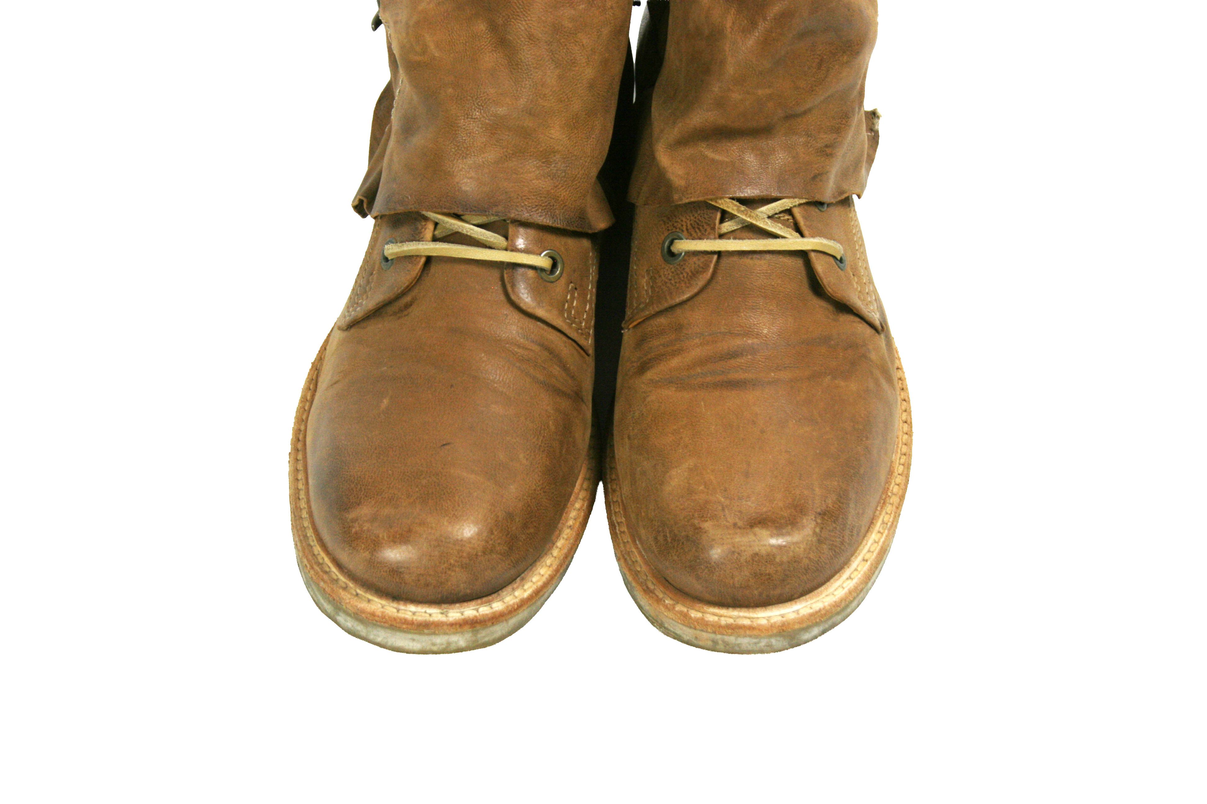 A.S.98 00S Boho Grunge Biker Closed Leather Boots Vintage Size US 9 / IT 39 - 5 Thumbnail