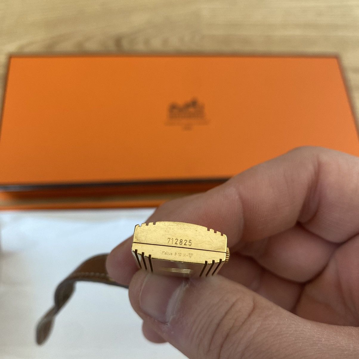 Hermes Hermes Kelly Watch Gold Brown Leather Bracelet Paris Vintage Size ONE SIZE - 12 Thumbnail