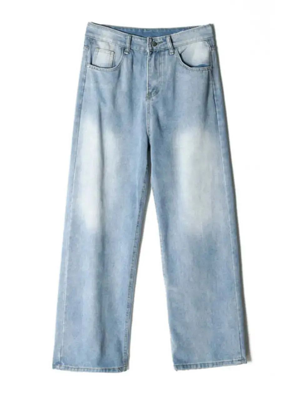 Japanese Brand Loose vintage straight leg wide leg jeans Size US 30 / EU 46 - 6 Thumbnail