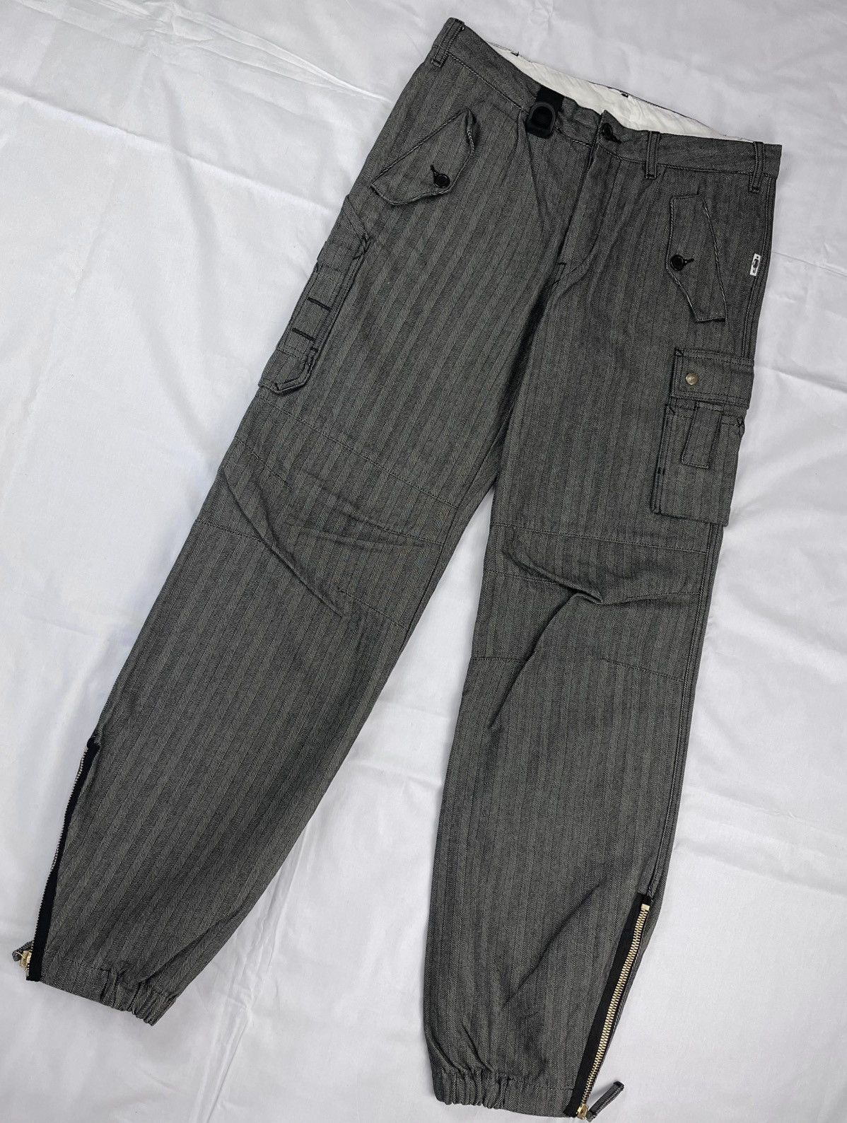 Jean Paul Gaultier AW03 Jean Paul Gaultier Military Cargo Zipper Pants Vintage Size US 33 - 3 Thumbnail