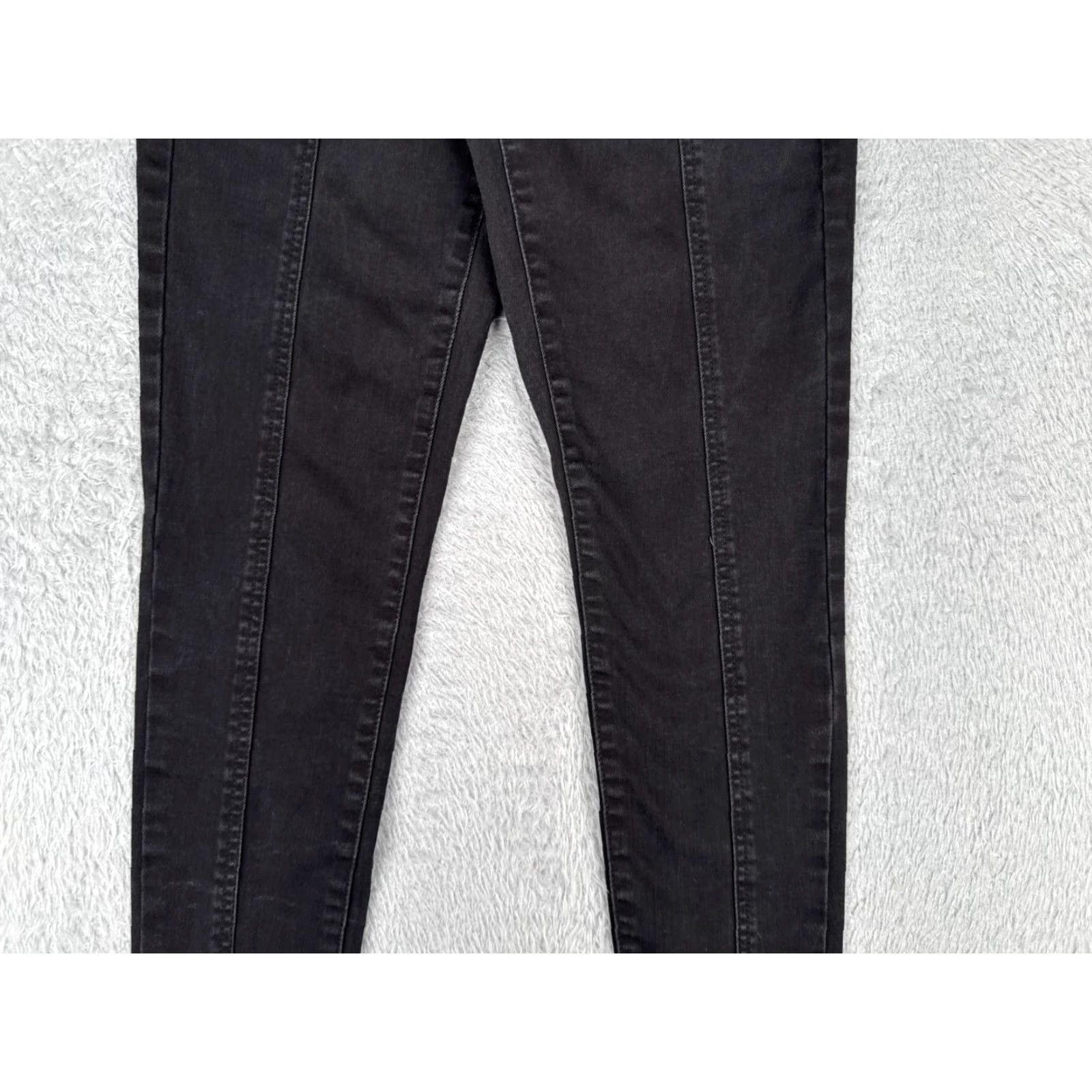 Vintage SO Jeans Junior Skinny Jeans Ultimate Cowboy Embroidered Black Denim 26x25 Women Juniors 9 Slim Mid Rise 5-Pocket Men/Women? Size 30" / US 8 / IT 44 - 3 Thumbnail