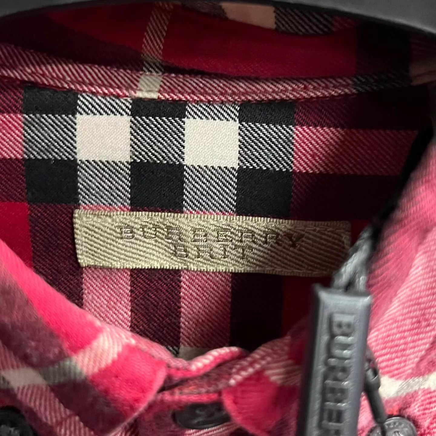 Burberry Burberry Fuchsia Check Cotton Poplin Shirt M BNWT Size US M / EU 48-50 / 2 - 3 Thumbnail