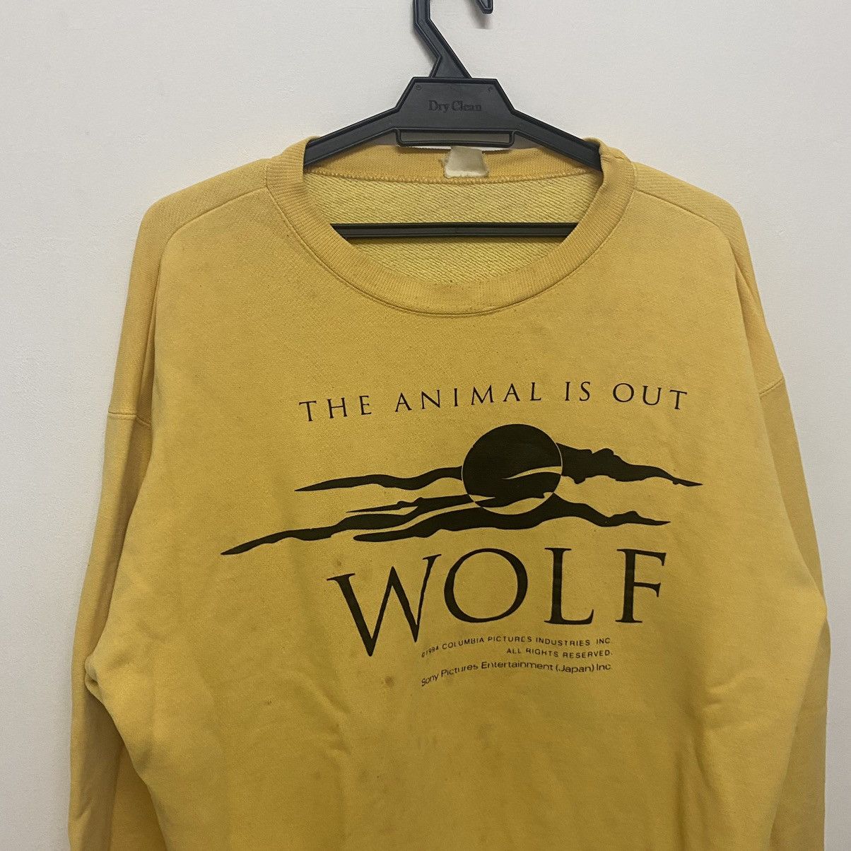 Vintage The Animal is Out Wolf 1994 vintage sweatshirts Size US M / EU 48-50 / 2 - 3 Thumbnail