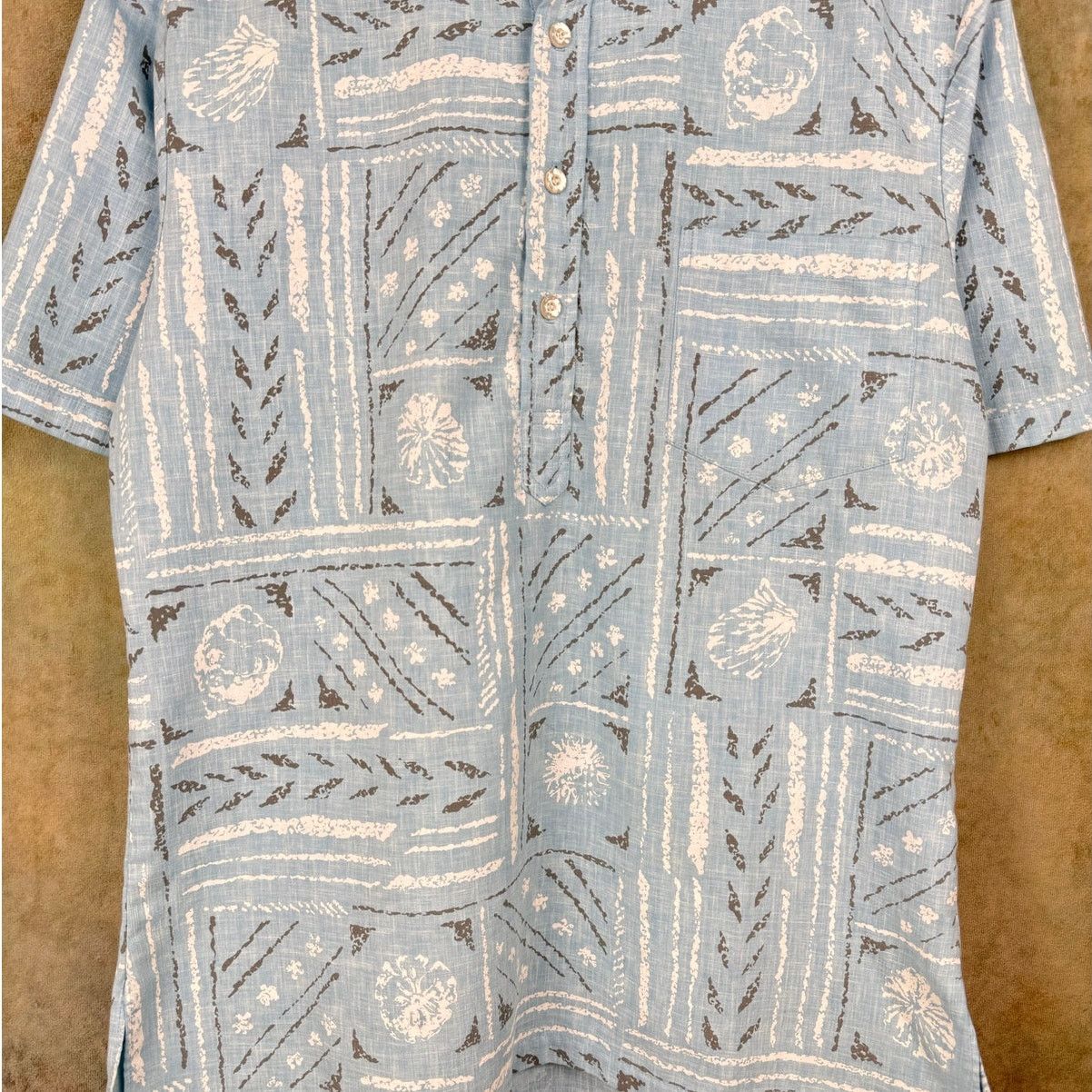 Vintage VTG 80s Hawaiian Print Shirt Mens Sz M Blue Honolulu Size US M / EU 48-50 / 2 - 7 Thumbnail