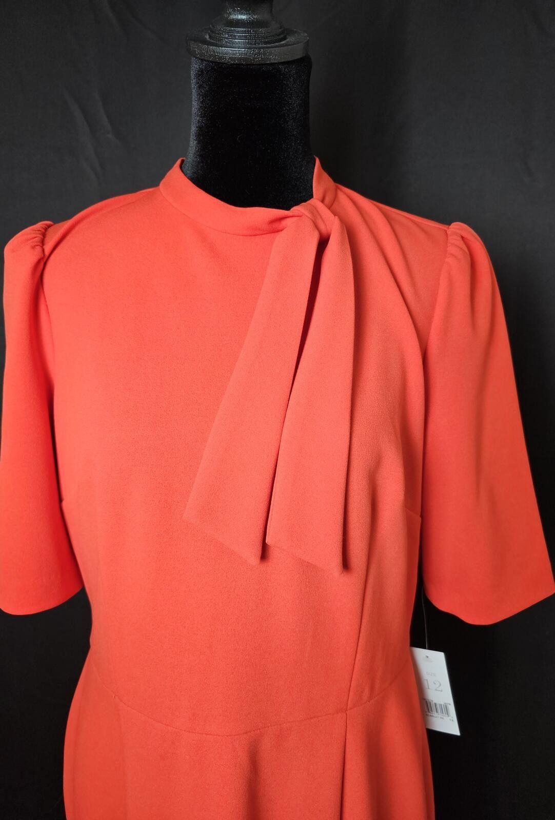 Other NWT Donna Morgan Dress Red Womens Size 12 Neck Tie Detail Size XL / US 12-14 / IT 48-50 - 2 Thumbnail