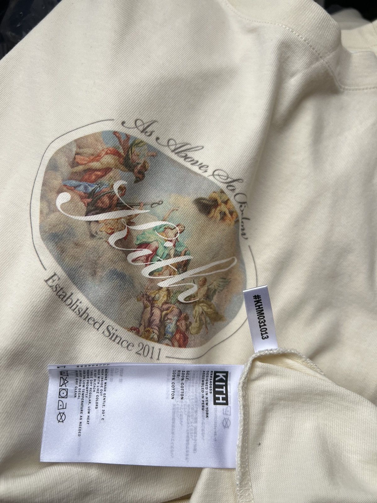 新品、XLサイズ】Kith Angelic Script Logo Tee 