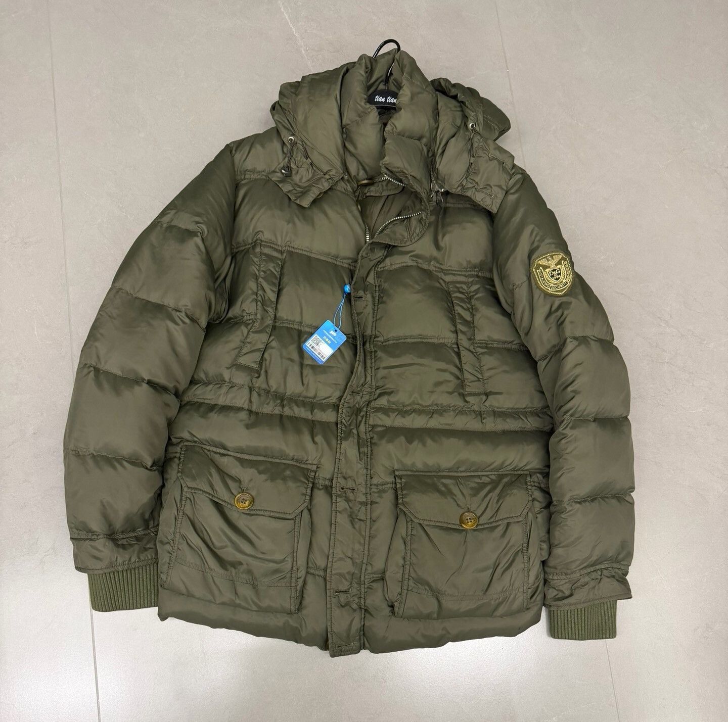 Dolce & Gabbana Dolce & Gabbana Men's Embroidered Down Jacket Size US L / EU 52-54 / 3 - 1 Thumbnail
