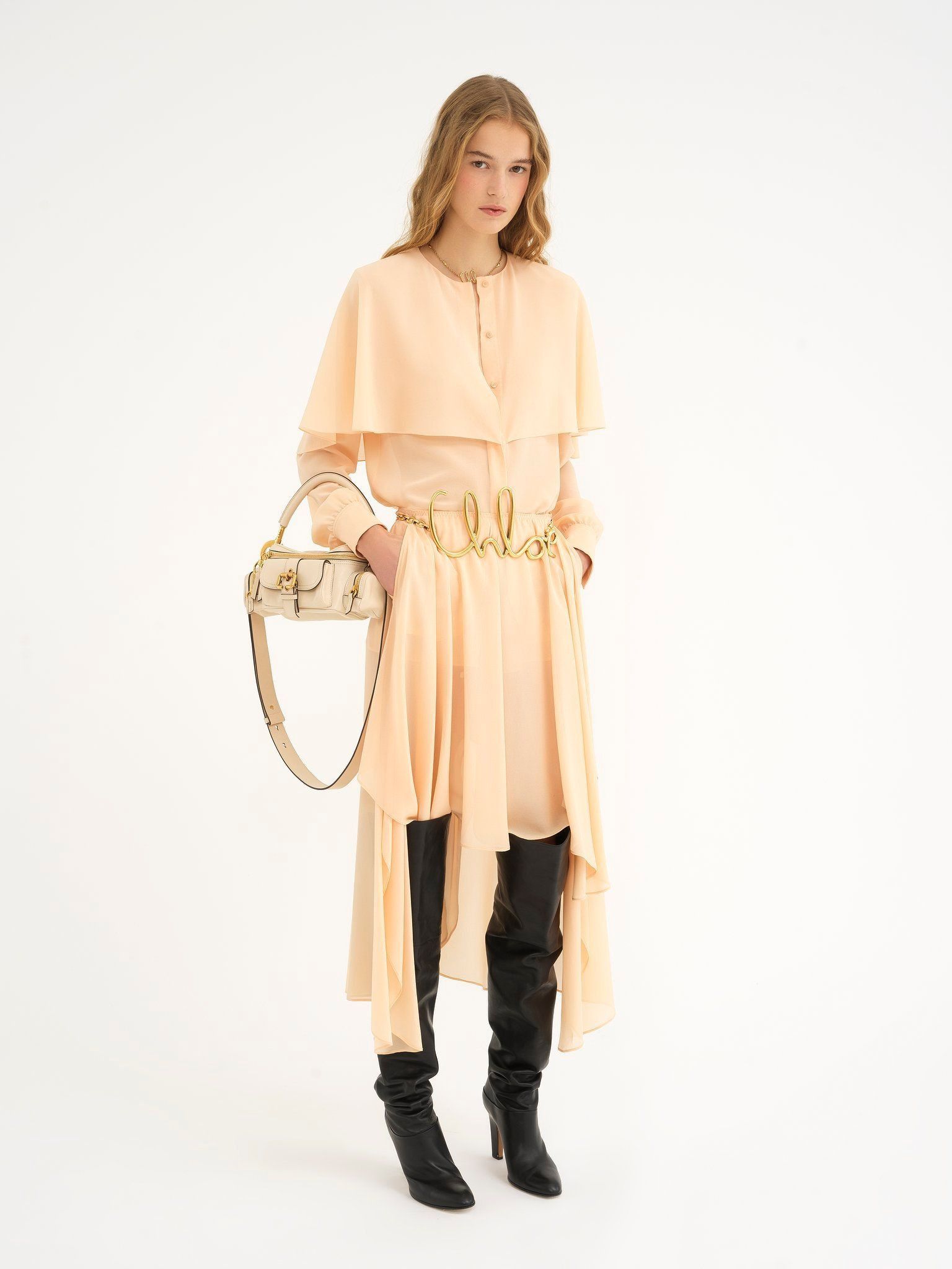 Chloe o1loc1c11025 Size: OS / Small Double Camera Bag Sweet Beige Size ONE SIZE - 2 Thumbnail