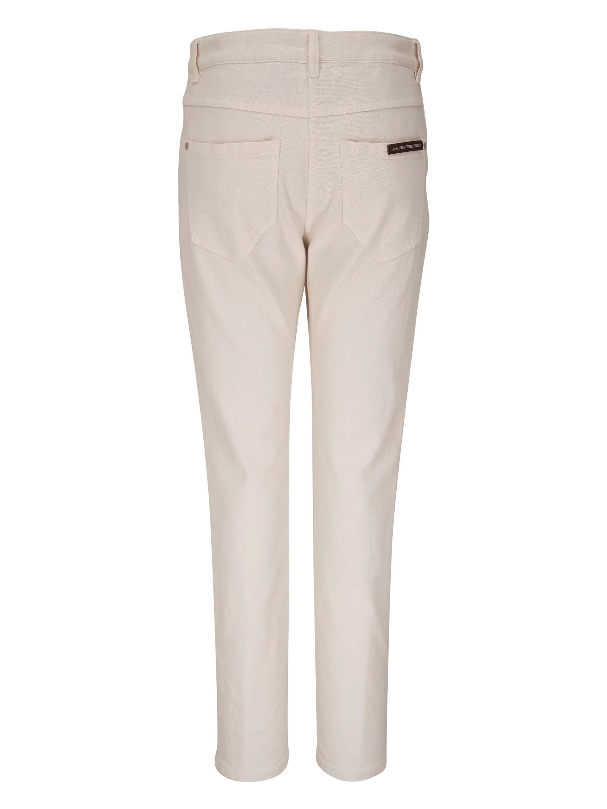 Brunello Cucinelli o1y0725 Denim Pant in Sand Size 24" / US 00 / IT 34 - 2 Thumbnail