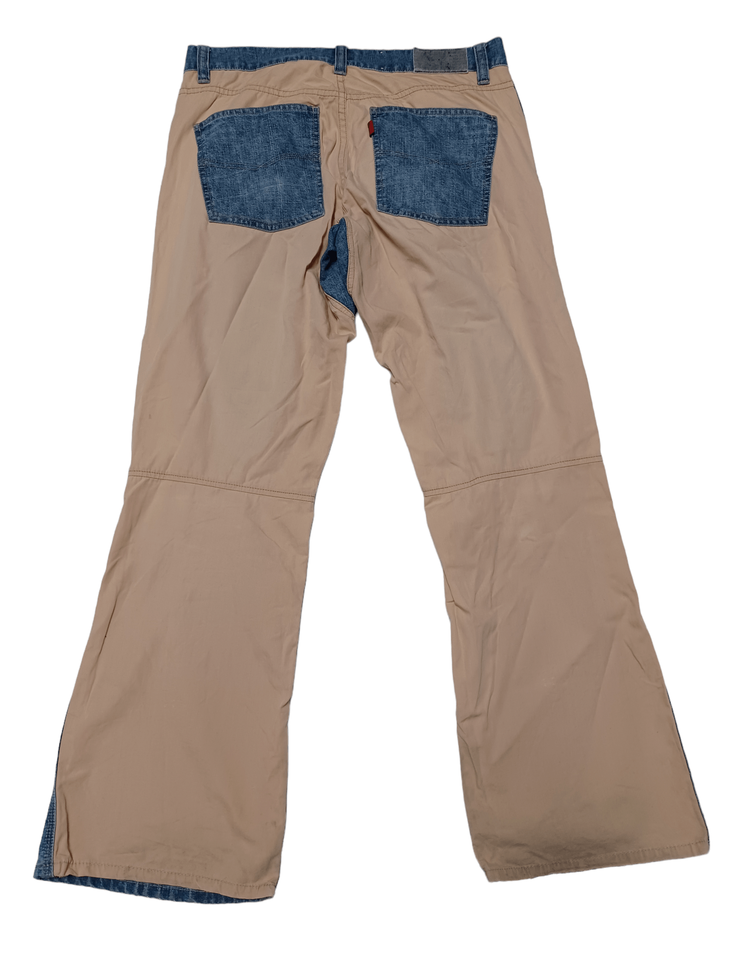 Japanese Brand VINTAGE NO NAME Y2K BOOTCUT FLARE AVANT GARDE JEANS Size US 32 / EU 48 - 2 Thumbnail