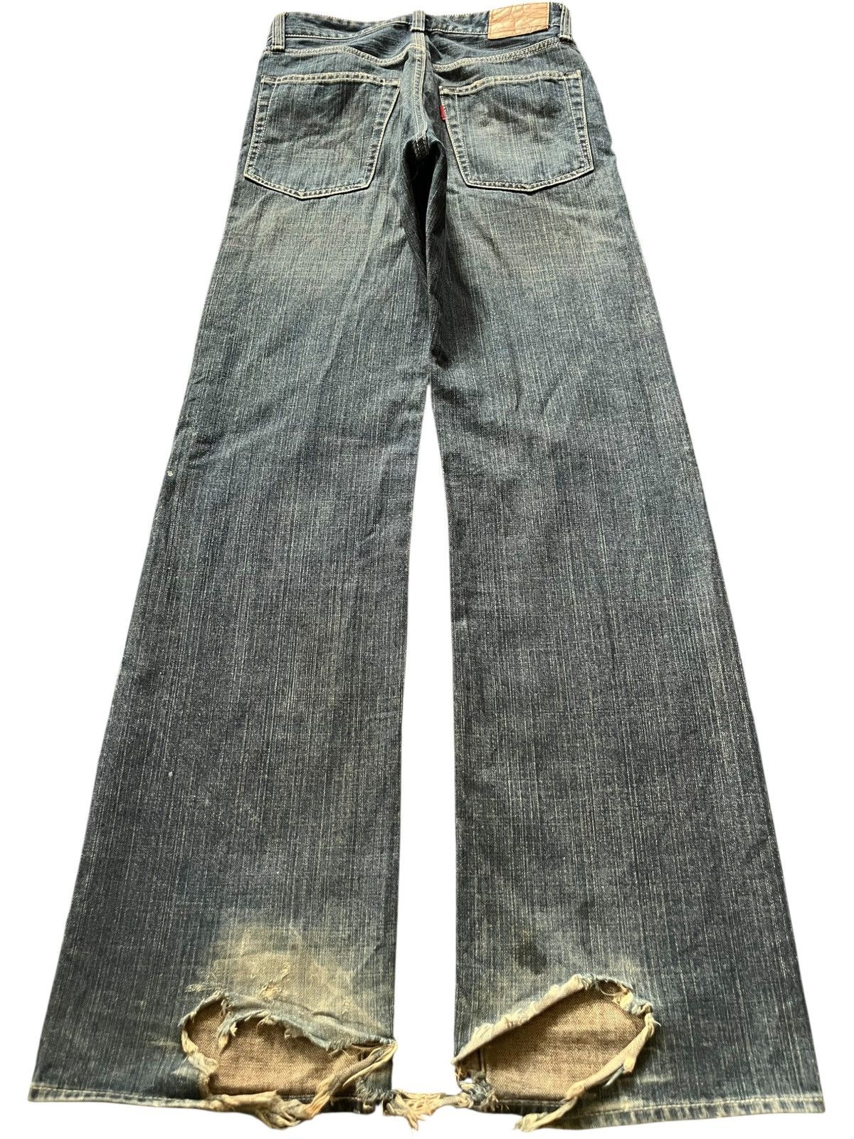 Hysteric Glamour Vintage Japanese Brand Mud Wash Distress Flare Jeans Size 28" / US 6 / IT 42 - 1 Thumbnail