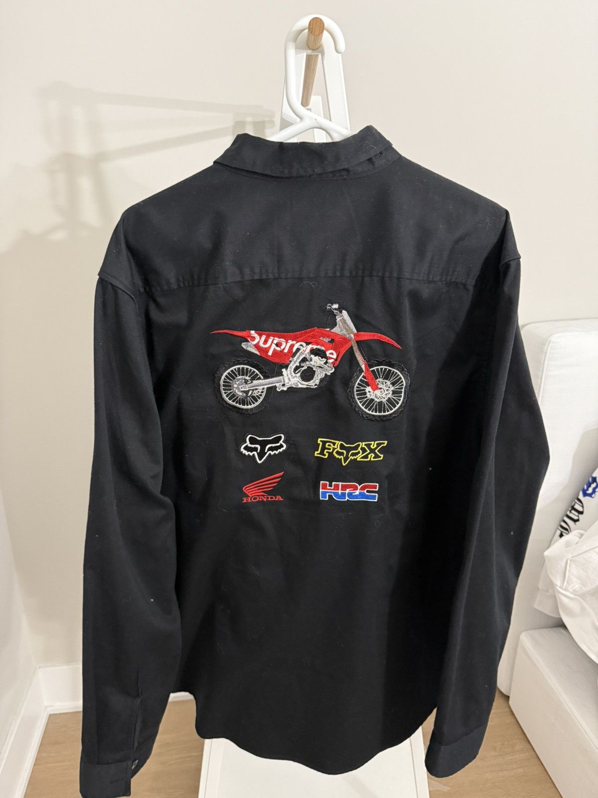 Fox Racing × Honda × Supreme Supreme Honda Fox Racing Work Shirt Black Size US XL / EU 56 / 4 - 3 Thumbnail