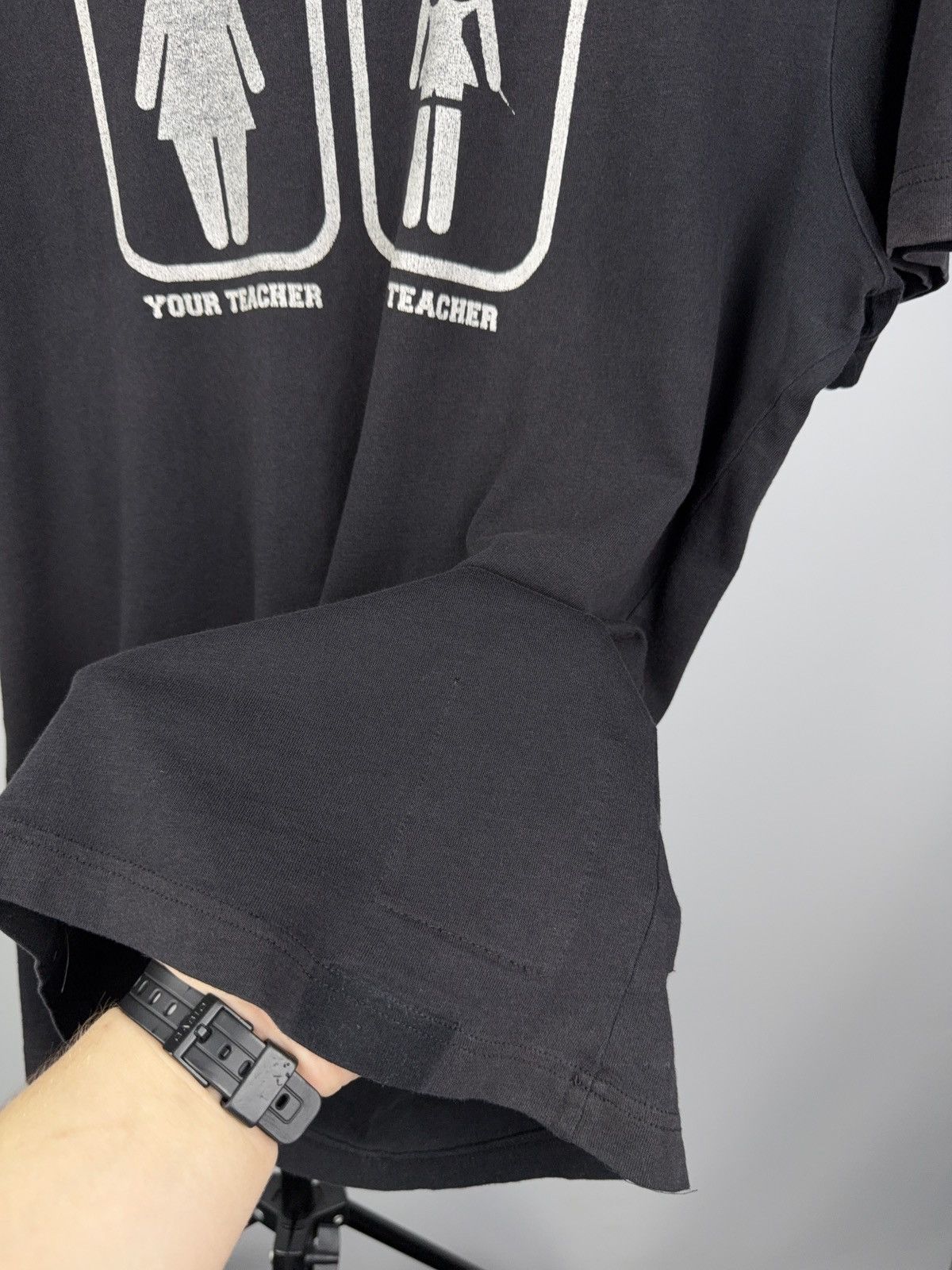 Vintage Humor 00s Logo Your Teacher / My TeacherGraphic T-Shirt Size US M / EU 48-50 / 2 - 3 Thumbnail