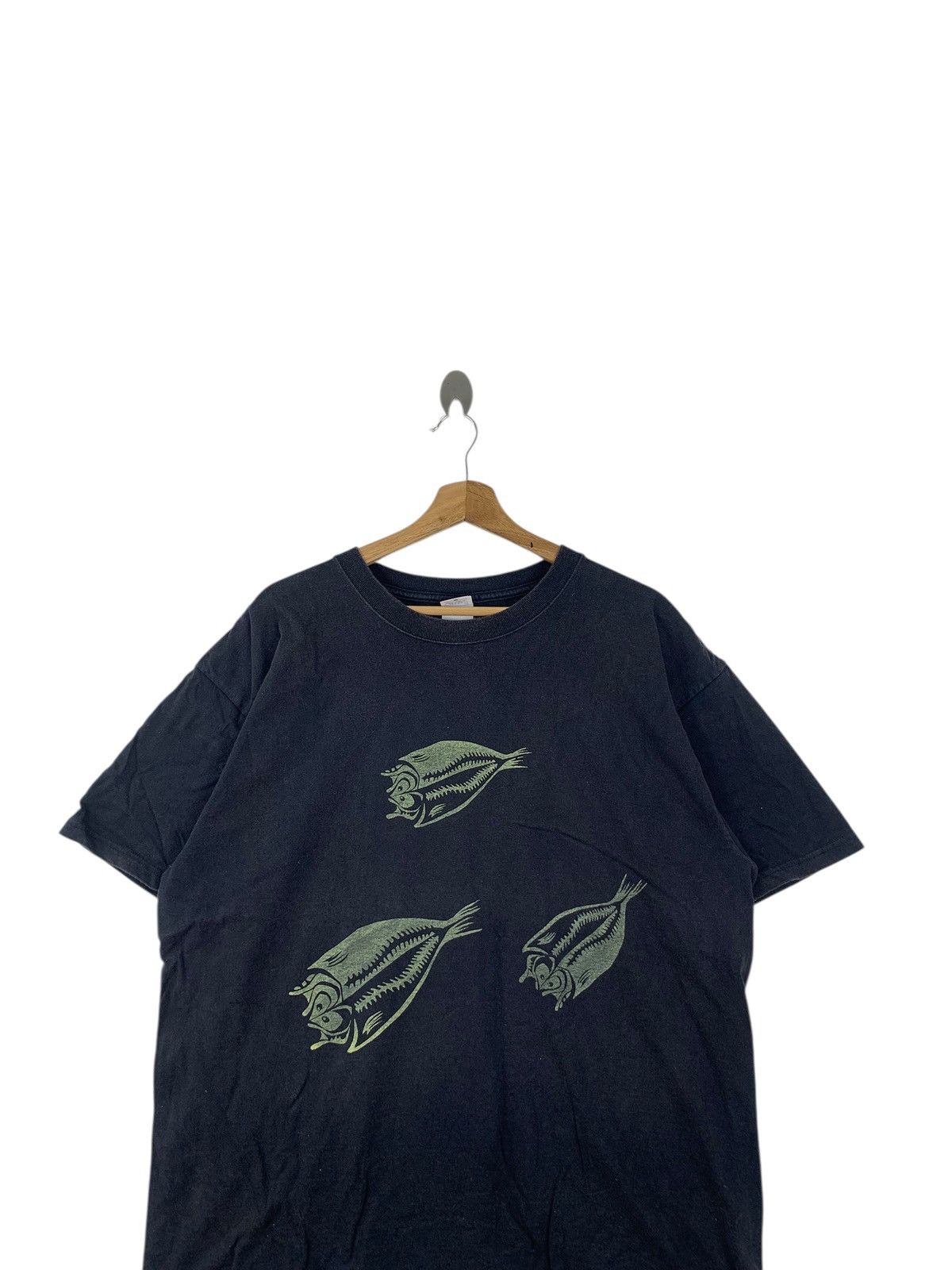 Vintage Vintage HORSE MACKEREL FILLET FISH Illustration Tee Shirt Size US XL / EU 56 / 4 - 2 Thumbnail