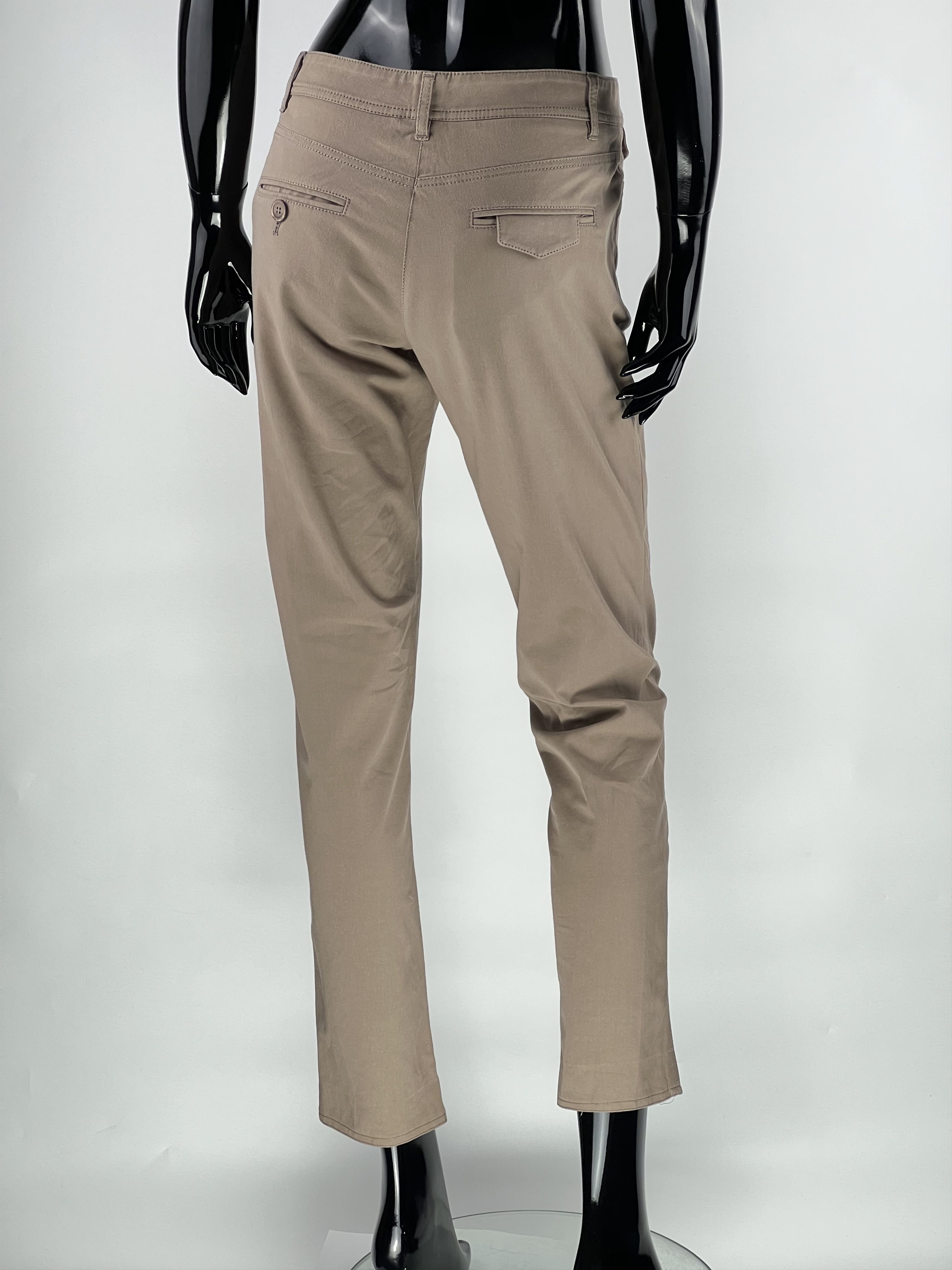 Brunello Cucinelli Brunello Cucinelli Beige Cropped Cotton Pants Size IT40 Size 27" / US 4 / IT 40 - 3 Thumbnail