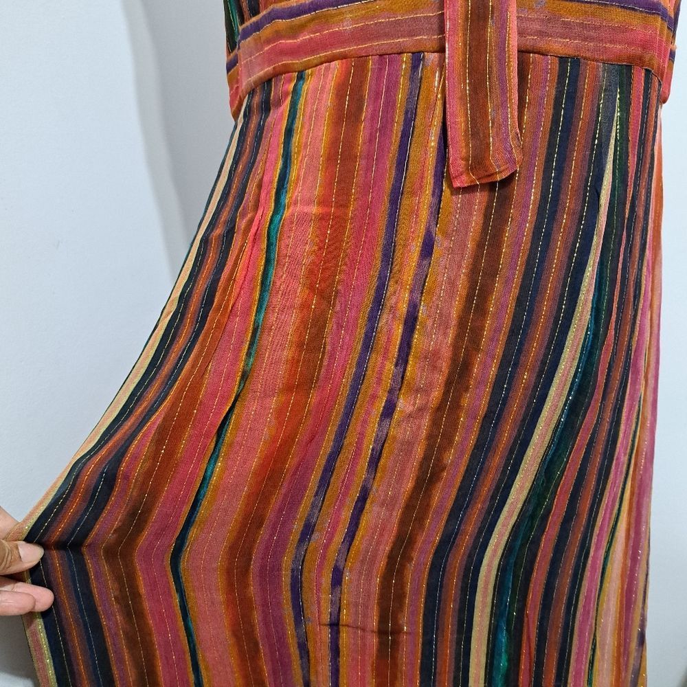 Anthropologie Anthropologie Blank London Halterneck Textured Metallic Maxi Size XL / US 12-14 / IT 48-50 - 11 Thumbnail