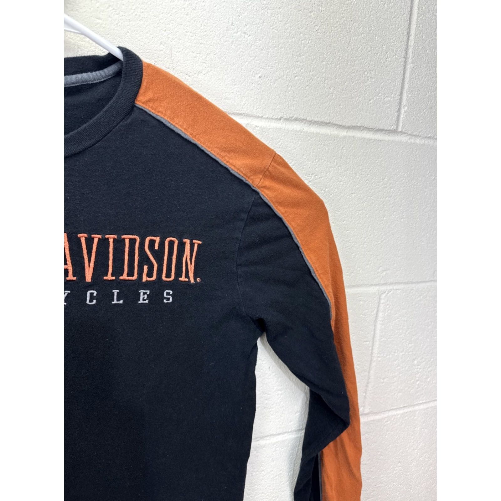 Harley Davidson Harley Davidson Women's Long Sleeve Shirt Black Orange Embroidered L Casual Biker Motorcycle Size L / US 10 / IT 46 - 6 Thumbnail