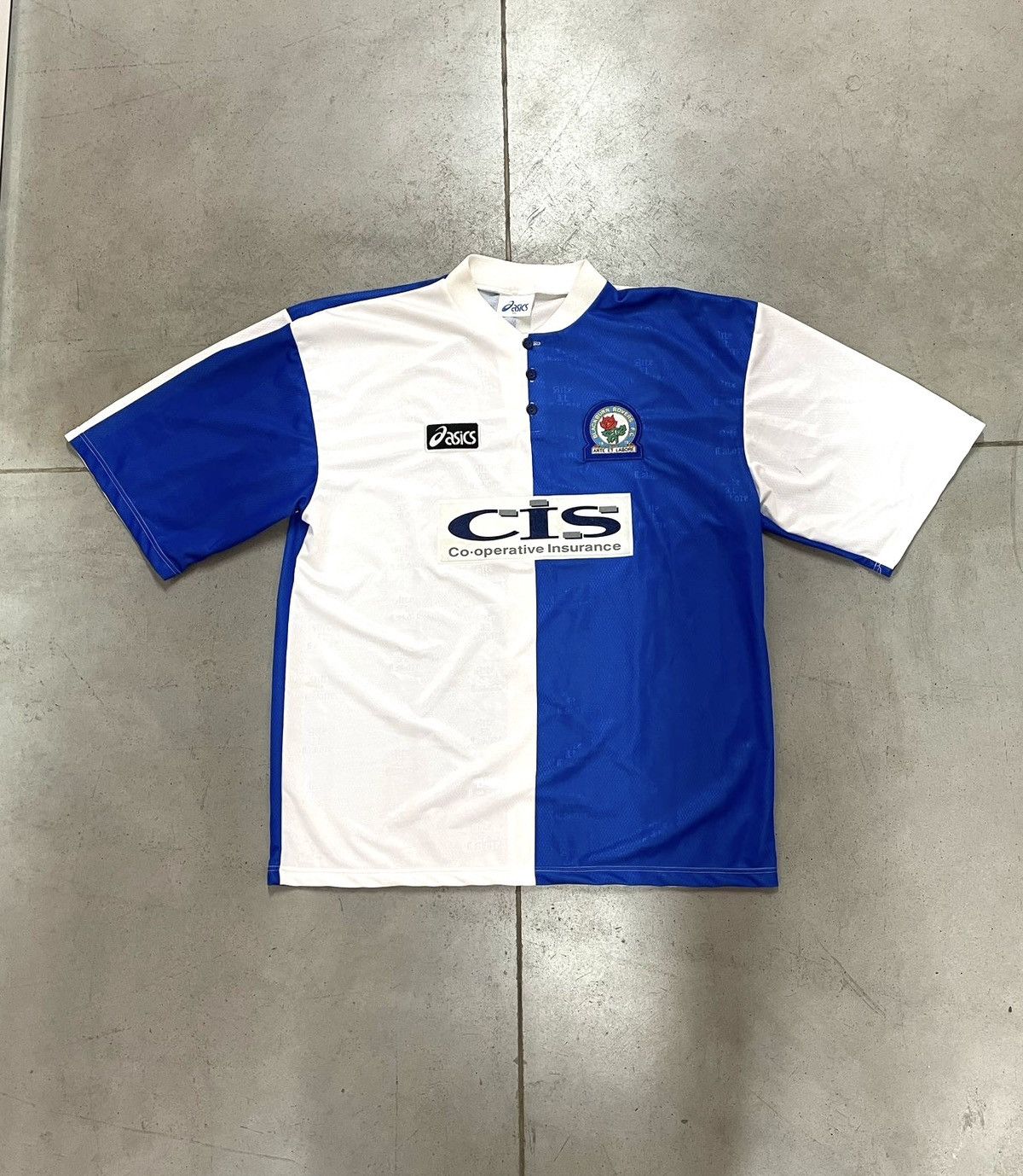 Asics Vintage Asics Blackburn Rovers Jersey Size US XXL / EU 58 / 5 - 1 Thumbnail