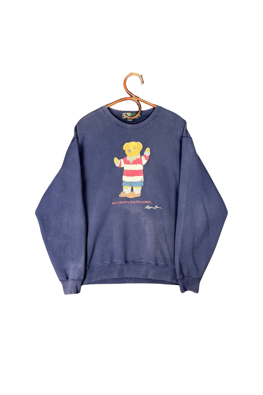 Polo Ralph Lauren Vintage Polo Bear Ralph Lauren Crewneck Sweatshirt Navy 90s Size US M / EU 48-50 / 2 - 1 Thumbnail