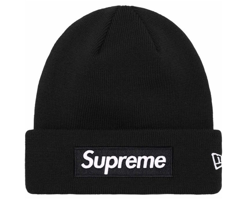 Supreme Supreme 23FW New Era Box Logo Beanie Black in Hand | Grailed