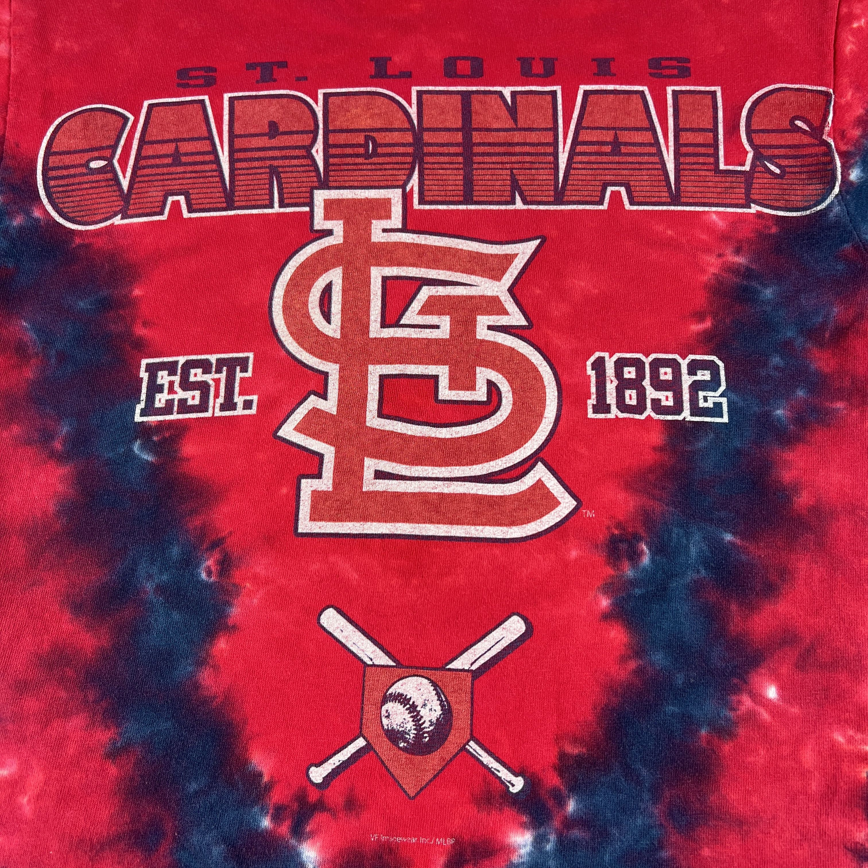 MLB MLB St Louis Cardinals Shirt Faded Tie Dye Short Sleeve Tee Size US M / EU 48-50 / 2 - 2 Thumbnail