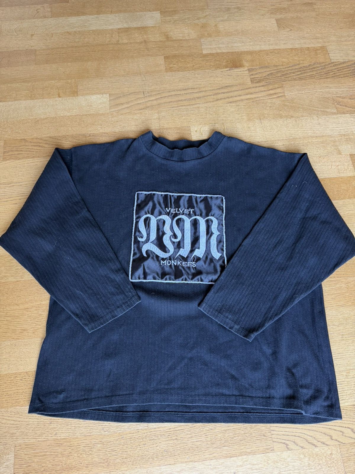 Walter Van Beirendonck early 1990’s Velvet Monkees rave sweater w satin patch Size US XL / EU 56 / 4 - 4 Thumbnail