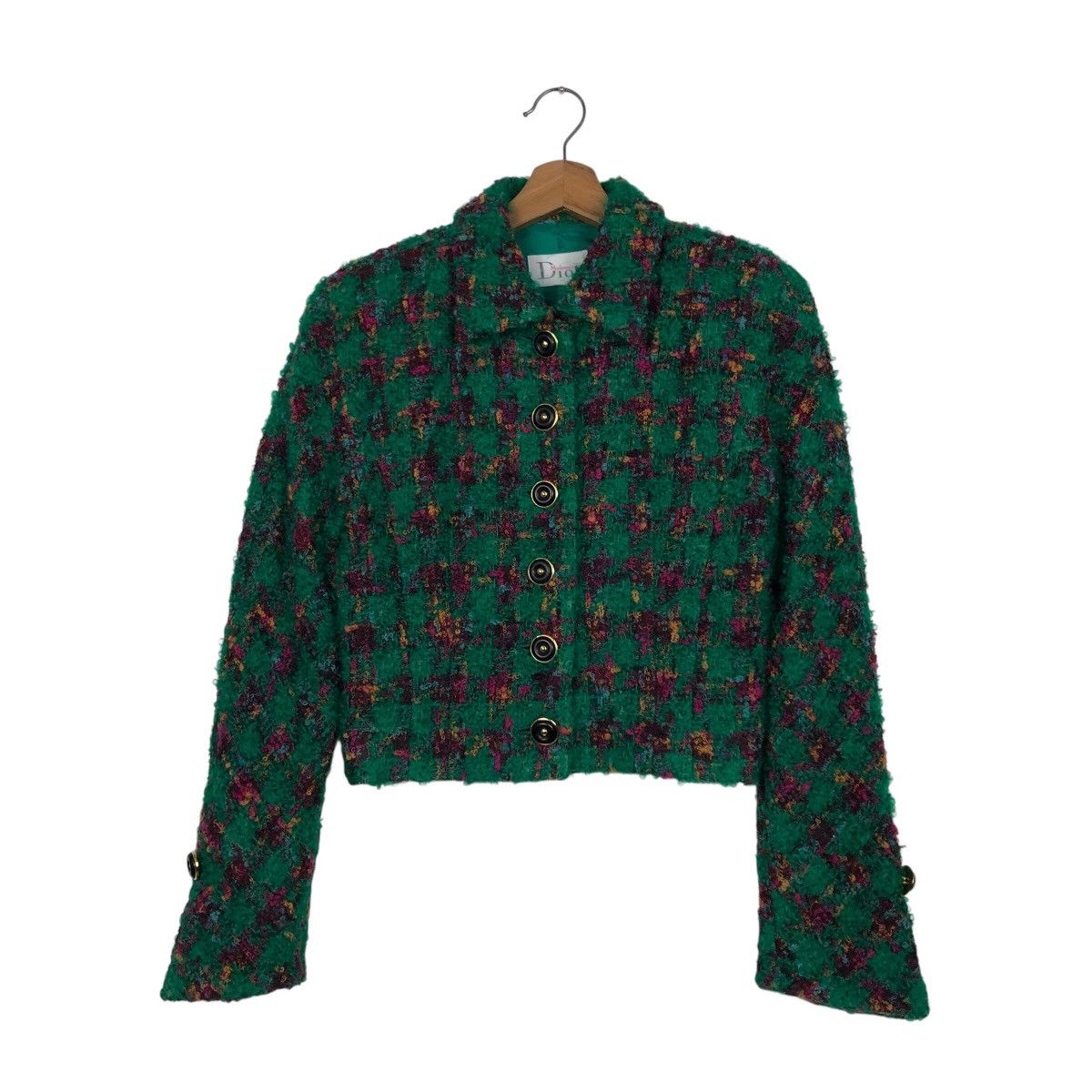 Christian Dior Monsieur Mademoiselle Dior Couture Bouclé Tweed Jacket Size M / US 6-8 / IT 42-44 - 2 Thumbnail