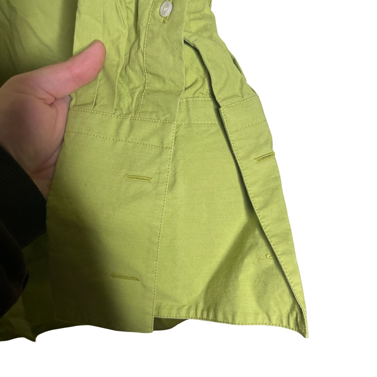Loewe Loewe Cotton shirt dress in Lime Green sz FR 38 US 4-6 Size S / US 4 / IT 40 - 5 Thumbnail
