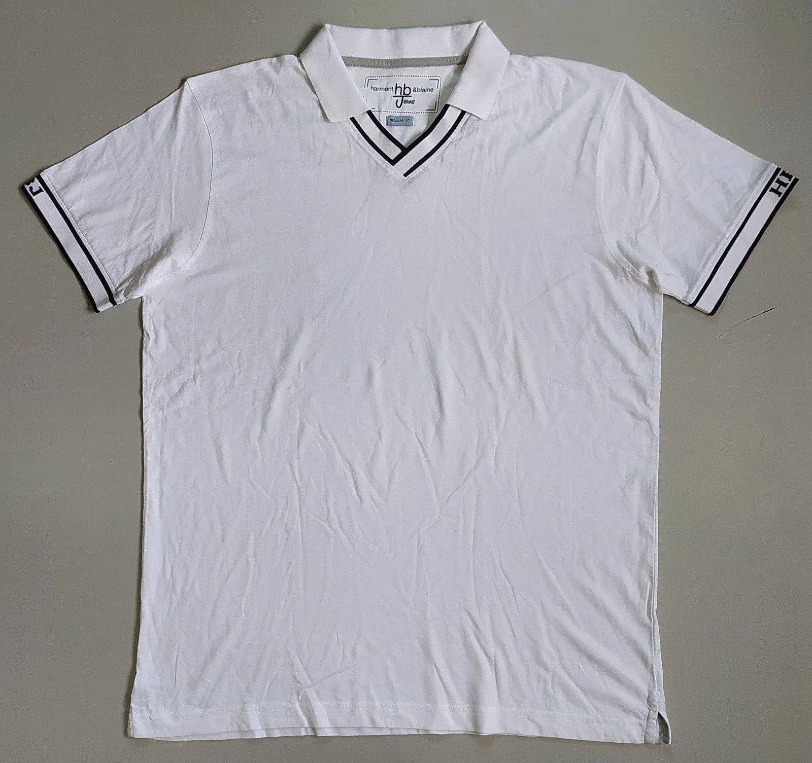 Harmont & Blaine Harmont & Blaine Jeans (HBJ) Shortsleeves Polo Shirt ASM1983 Size US XXL / EU 58 / 5 - 2 Thumbnail
