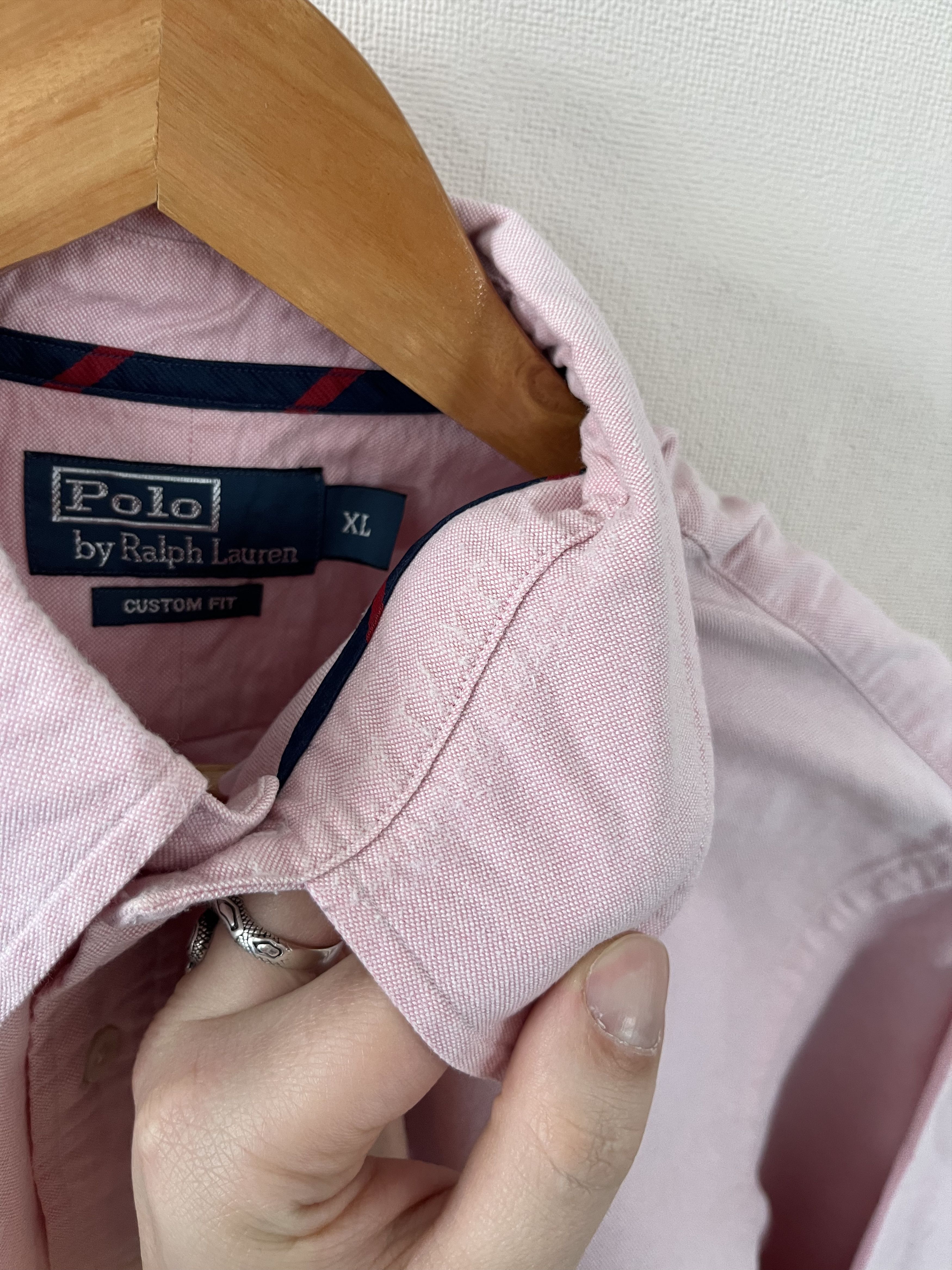 Polo Ralph Lauren Vintage Polo Ralph Lauren Solid Shirt Buttons Long Sleeve Size US XL / EU 56 / 4 - 6 Thumbnail