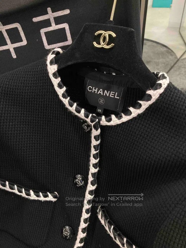 Chanel Chanel Yacht series black and white braided diamond buckle Size XXS / US 00 / IT 34 - 4 Thumbnail