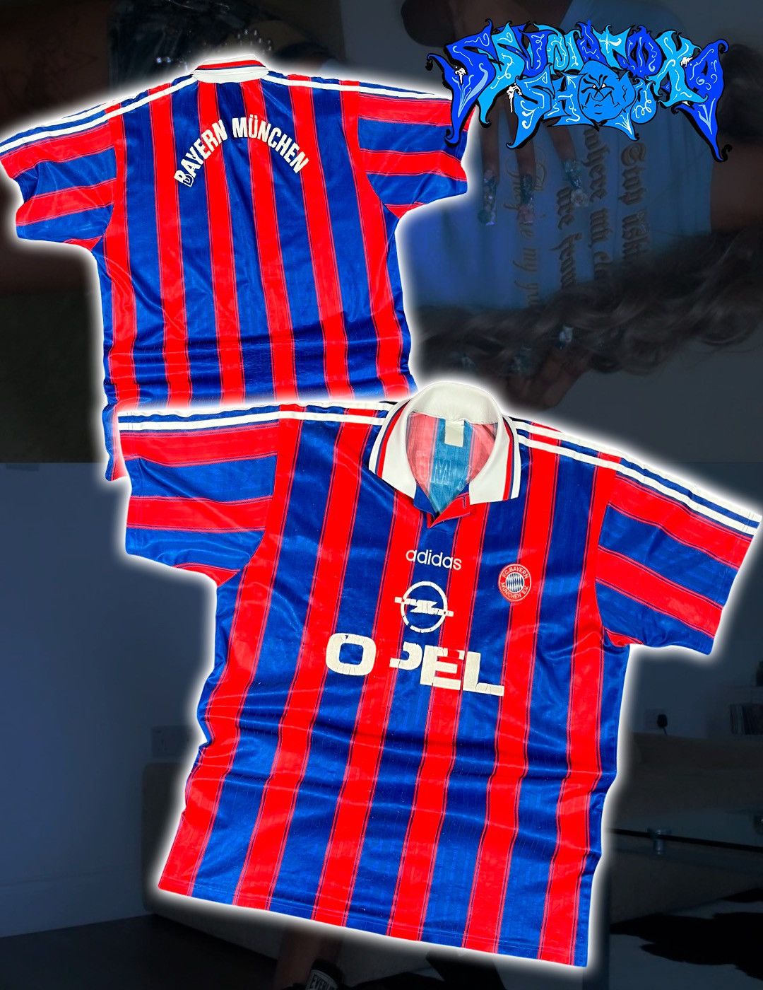 Adidas Vintage Stripes Adidas 1995-97 Bayern Munich Shirt Jersey Size US XL / EU 56 / 4 - 1 Thumbnail