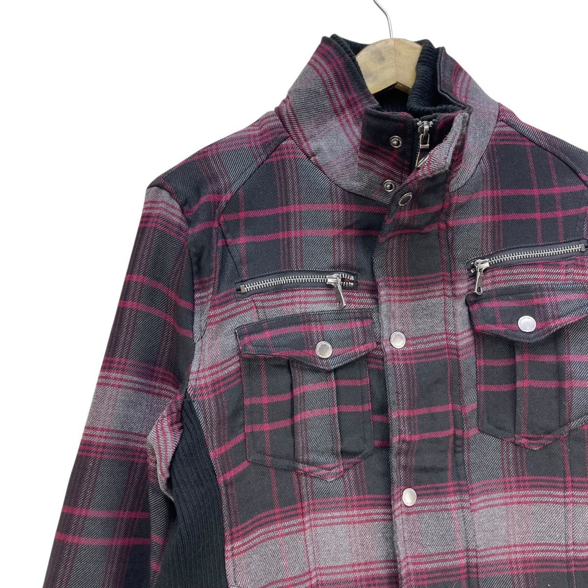 Japanese Brand Japanese Brand Semantic Design Shadow Plaid Jacket Size US M / EU 48-50 / 2 - 3 Thumbnail