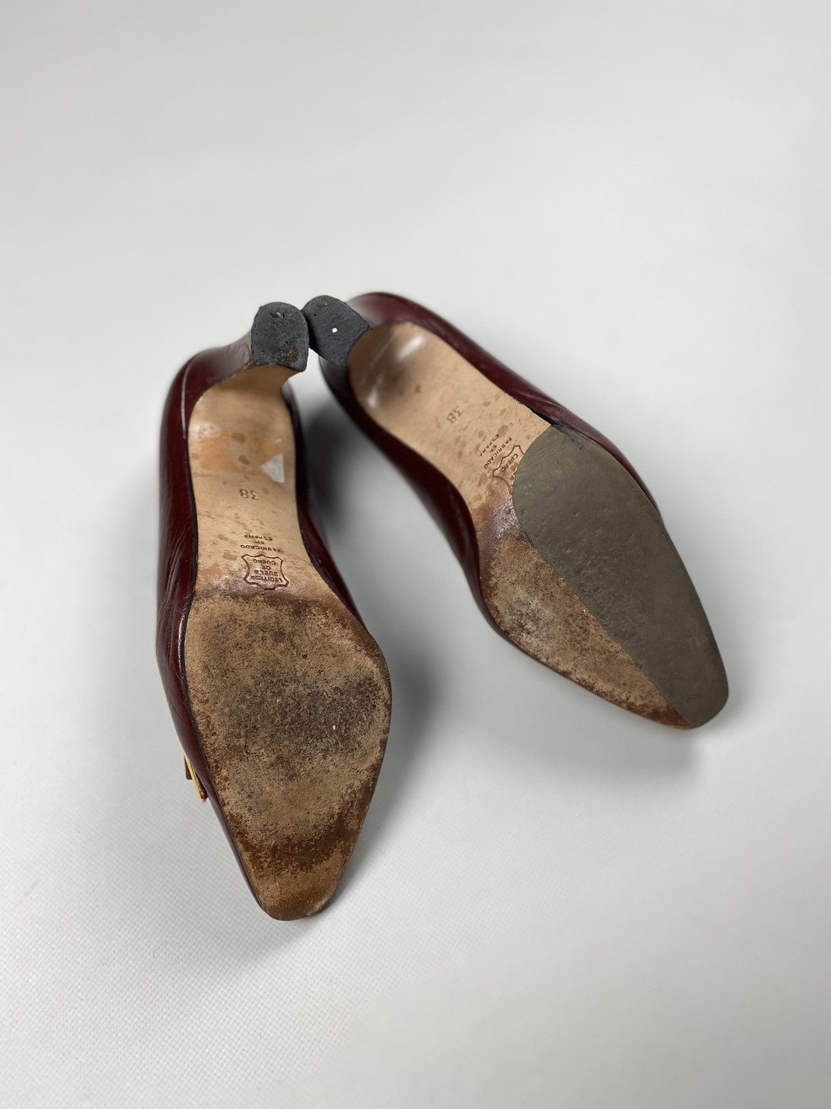 Balenciaga × Vintage Balenciaga vintage ladies leather heels size 38 Size US 8 / IT 38 - 18 Thumbnail