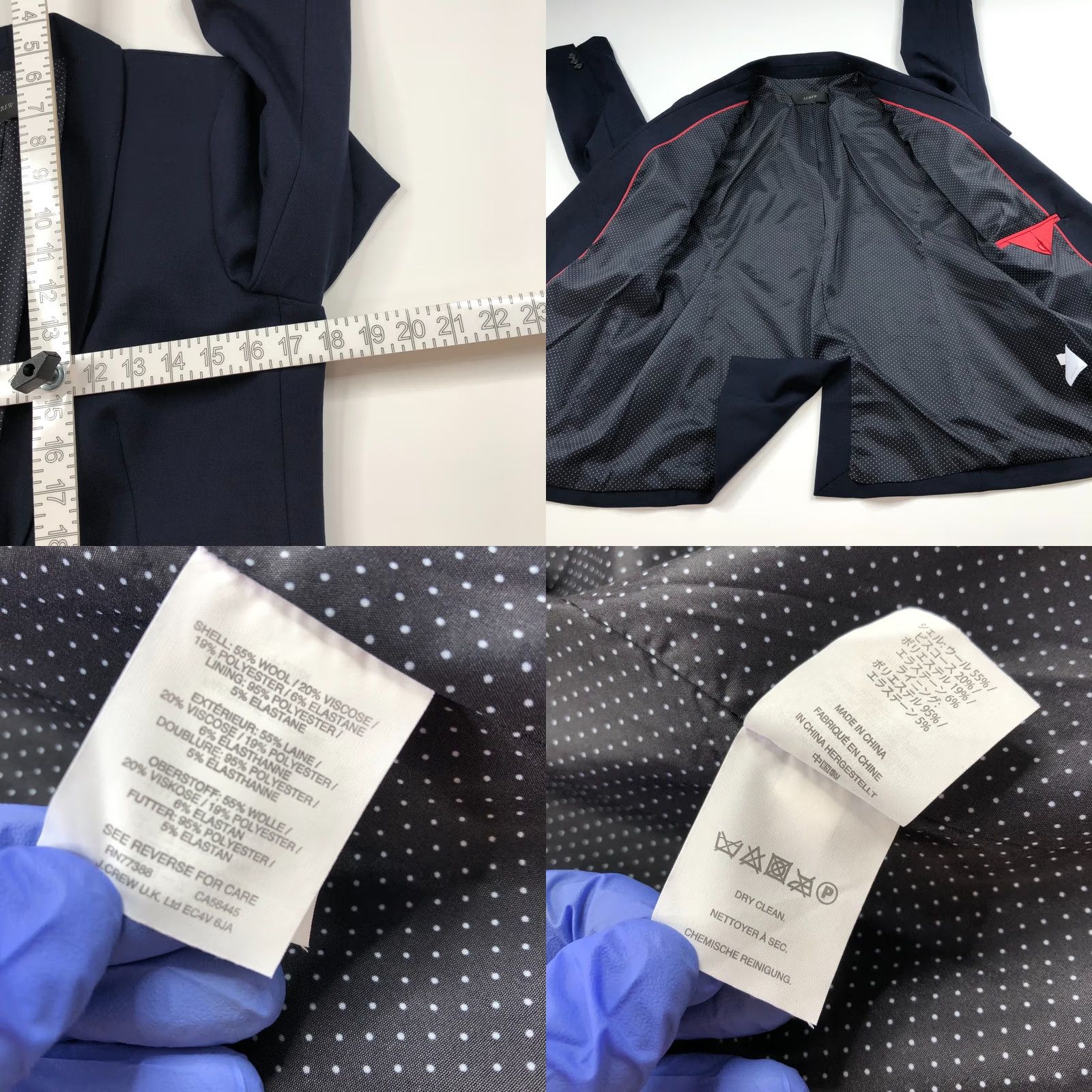 J.Crew J.Crew Parke NO TAG Size 6? 8? 100% Wool Blend Button Blazer Jacket Blue G7726 Blazer Women Mid-Length Wool Blend Button Jacket Blue Size M / US 6-8 / IT 42-44 - 9 Thumbnail