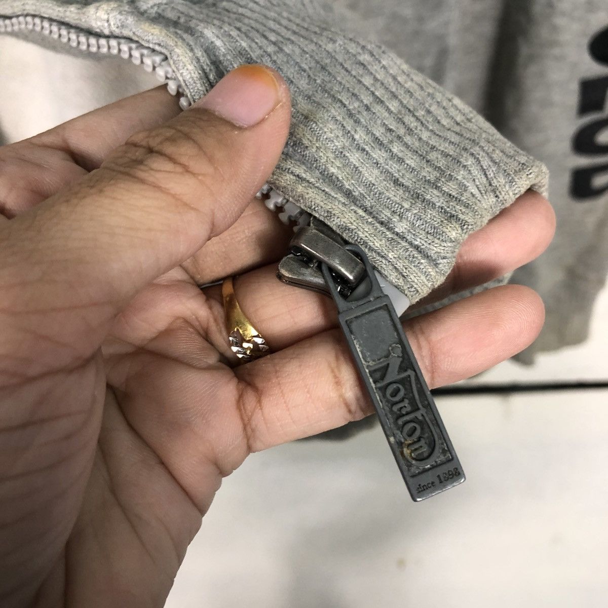 Norton 📌Punk Design Zipper Hoodie Jacket Norton Over Print Design Size US M / EU 48-50 / 2 - 22 Thumbnail