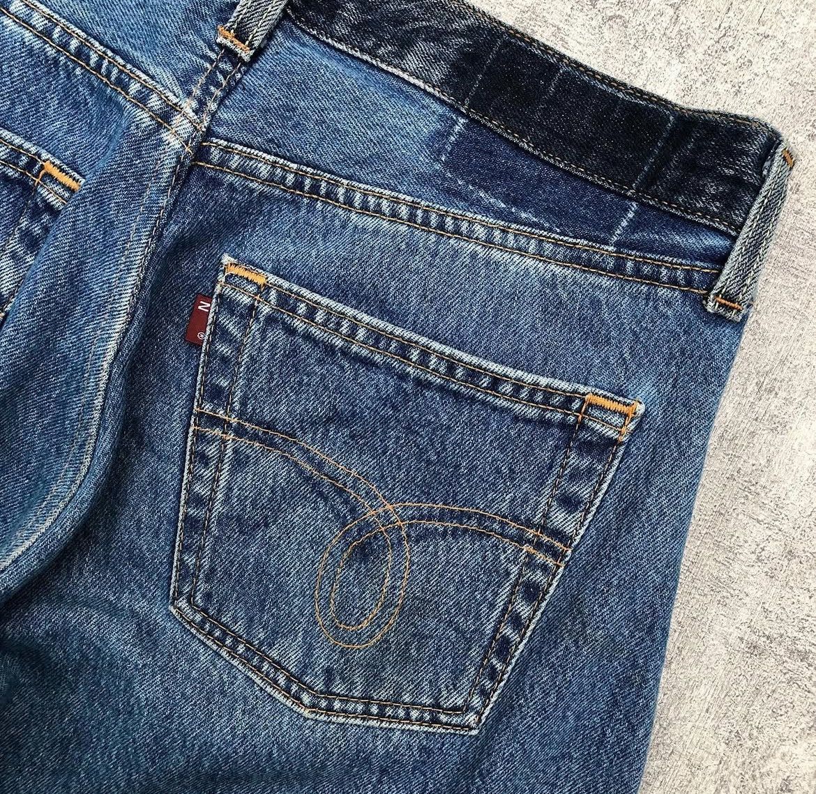 Needles Rebuild by Needles Asymmetric Twisted Curved Jeans Pants Size US 30 / EU 46 - 5 Thumbnail