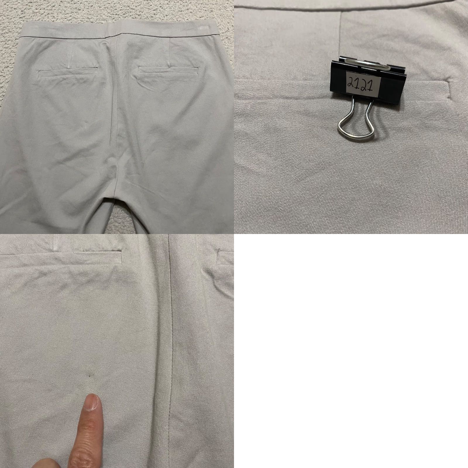J.Crew J. Crew Dress Pants 6 Tall Gray Straight Business Office High Rise Mens Womens Pants Size 29" - 9 Thumbnail