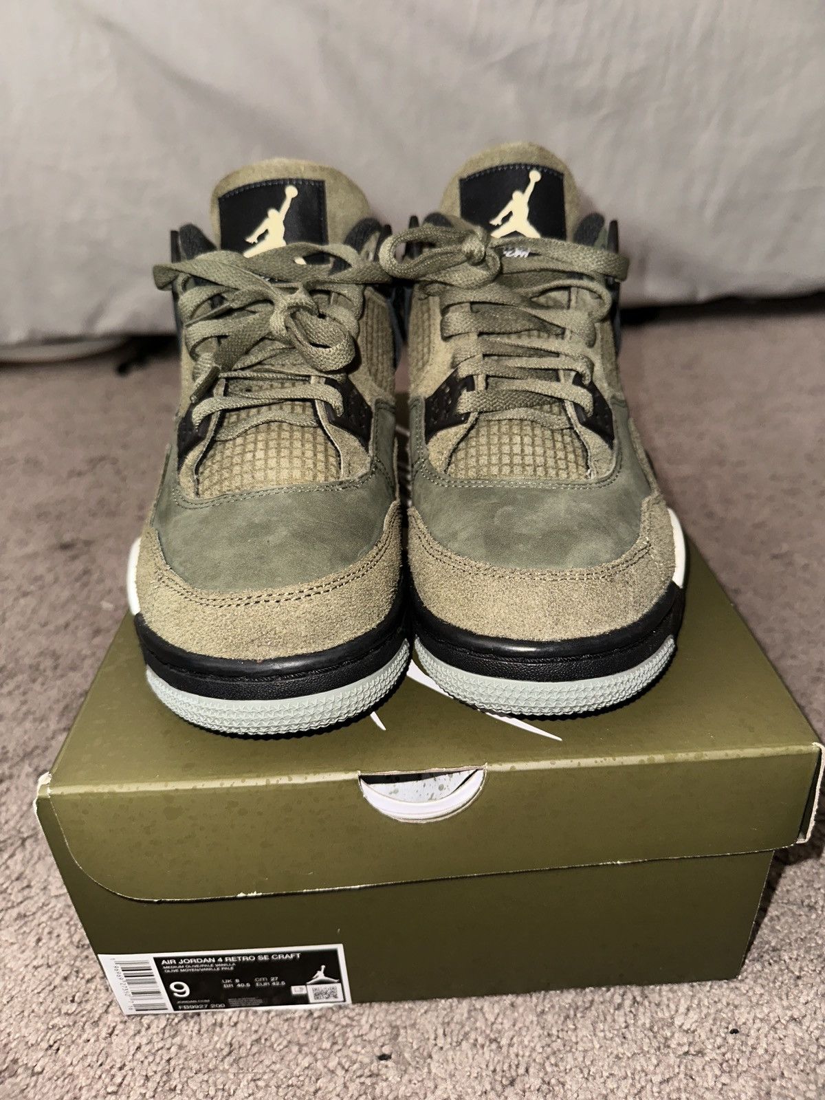 Jordan Brand Jordan 4 Retro Craft Olive Size US 9 / EU 42 - 5 Thumbnail