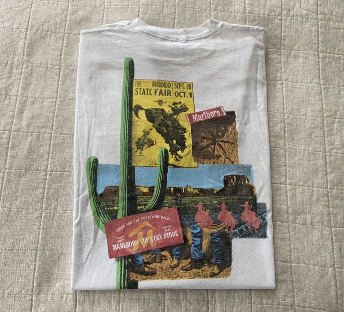 Marlboro × Vintage Thrashed Marlboro cactus Tshirt xl Size US XL / EU 56 / 4 - 1 Thumbnail