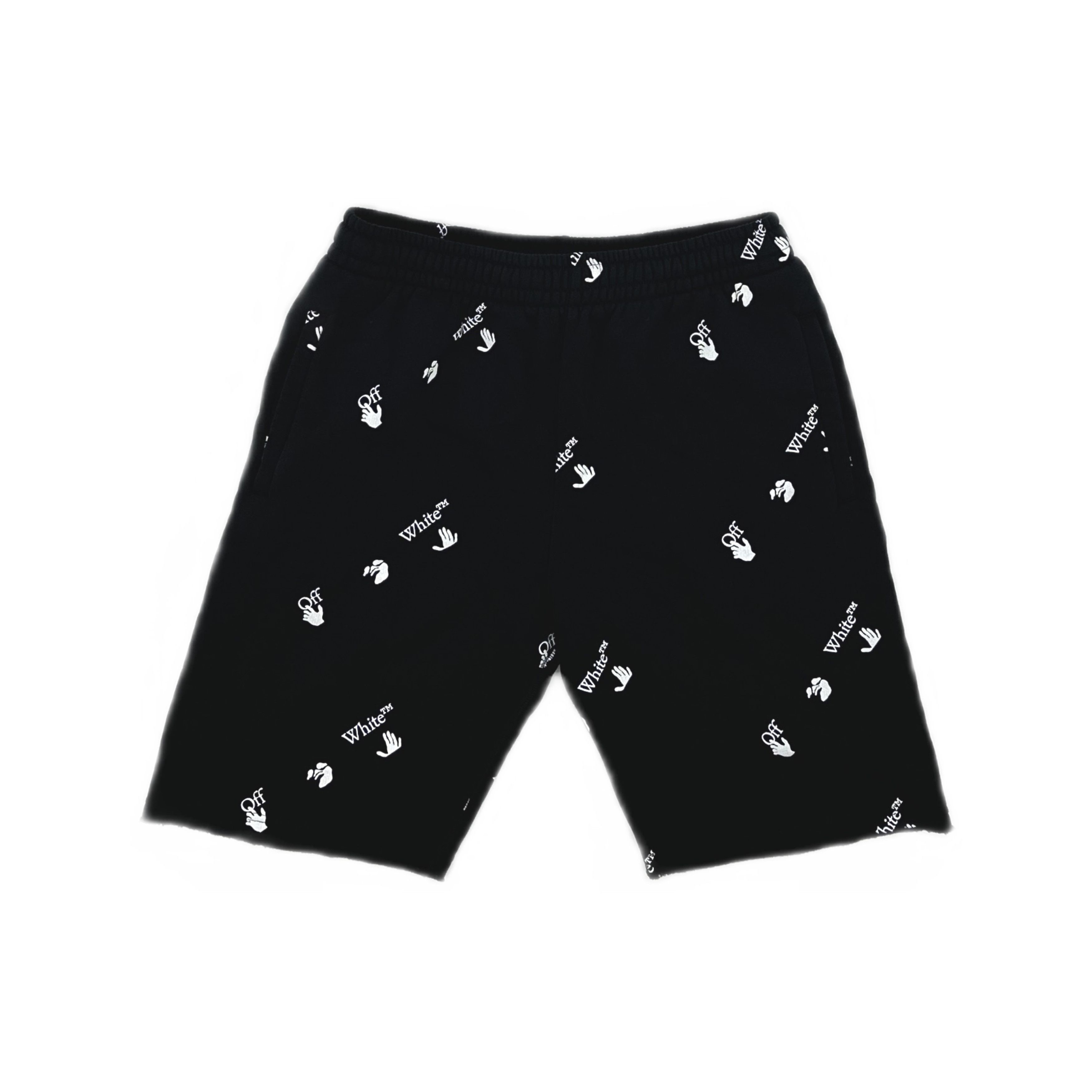 Off-White Off-White Impressionism Mesh Shorts Stencil Bottoms