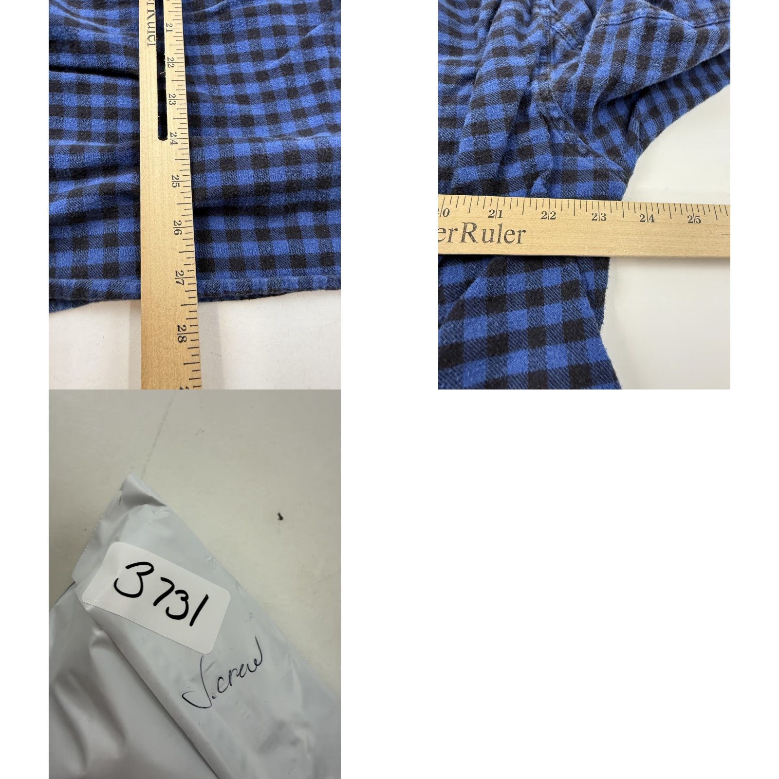 J.Crew J.Crew Shirt Mens XL Blue Check Flannel Slim Fit Long Sleeve Button Front Casual Size US XL / EU 56 / 4 - 8 Thumbnail